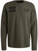 PME Legend Long sleeve r-neck structured piqu