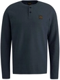 PME Legend Long sleeve r-neck structured piqu