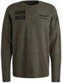 PME Legend Long sleeve r-neck structured piqu