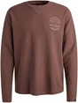 PME Legend Long sleeve r-neck structured piqu