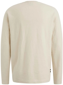PME Legend Long sleeve r-neck structured piqu