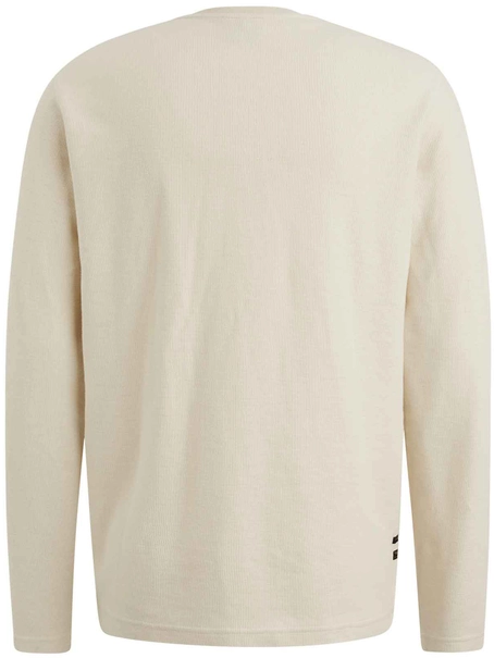 PME Legend Long sleeve r-neck structured piqu