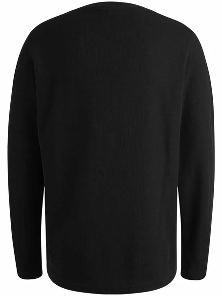 PME Legend Long sleeve r-neck structured piqu