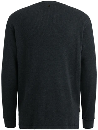 PME Legend Long sleeve r-neck waffle melange