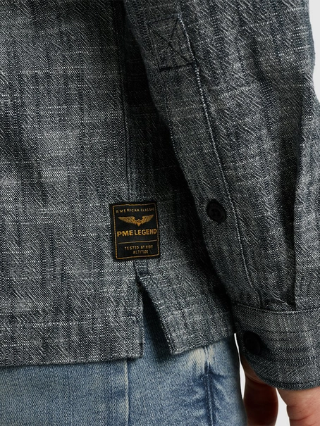 PME Legend Long Sleeve Shirt 2 tone Slub