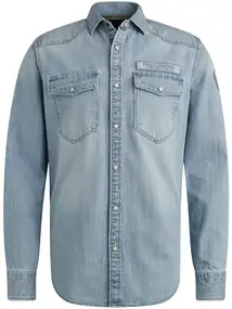 PME Legend Long Sleeve Shirt Bleach Indigo de