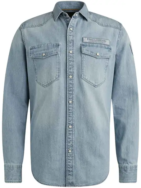 PME Legend Long Sleeve Shirt Bleach Indigo de