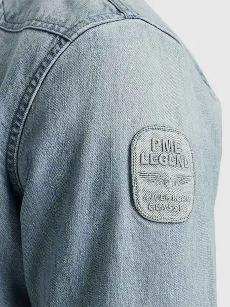 PME Legend Long Sleeve Shirt Bleach Indigo de