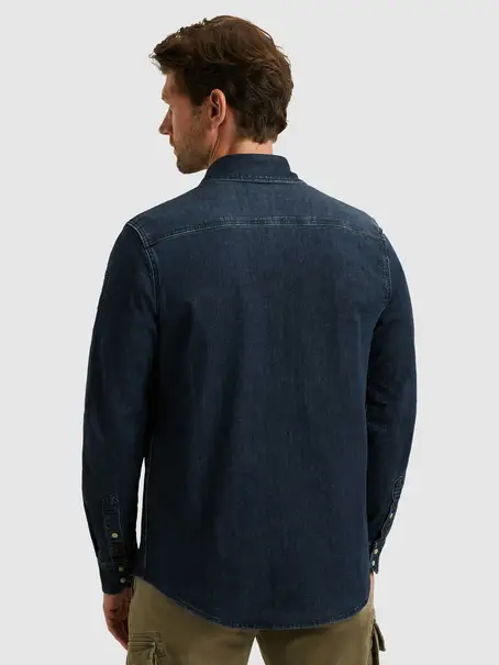 PME Legend LONG SLEEVE SHIRT BLUE DENIM WASH
