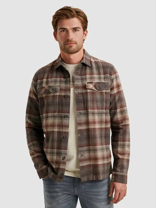 PME Legend LONG SLEEVE SHIRT Brushed Grindle