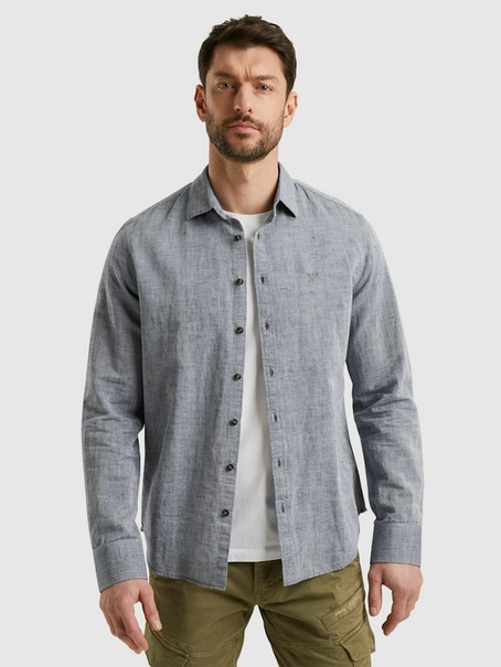 PME Legend Long Sleeve Shirt Ctn 2tone Linen