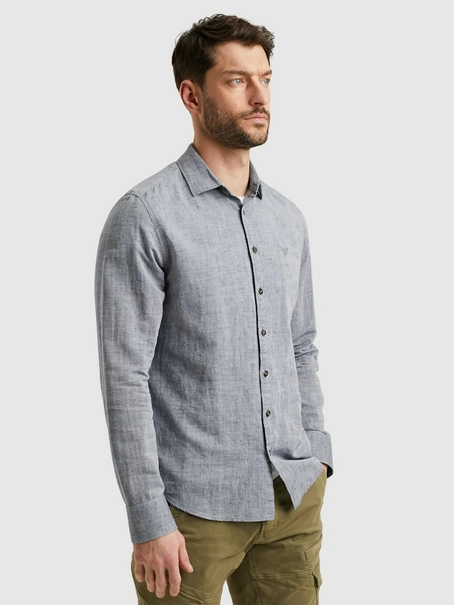 PME Legend Long Sleeve Shirt Ctn 2tone Linen