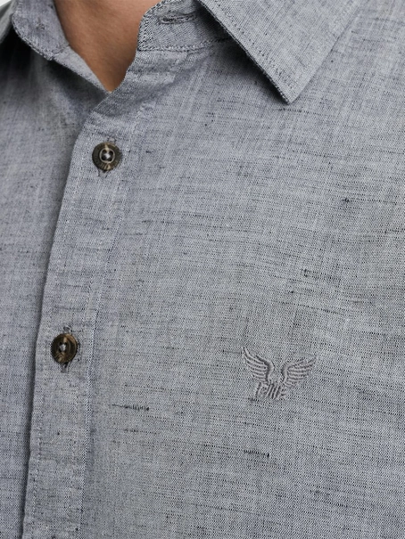 PME Legend Long Sleeve Shirt Ctn 2tone Linen