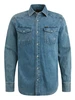 PME Legend LONG SLEEVE SHIRT FADED GREY BLUE