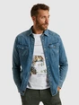 PME Legend LONG SLEEVE SHIRT FADED GREY BLUE