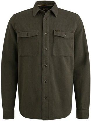 PME Legend LONG SLEEVE SHIRT Flanel Herringbo