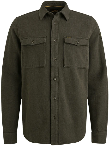 PME Legend LONG SLEEVE SHIRT Flanel Herringbo