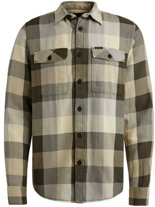 PME Legend LONG SLEEVE SHIRT Herringbone Bloc
