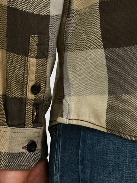 PME Legend LONG SLEEVE SHIRT Herringbone Bloc