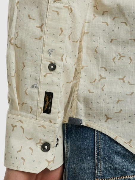 PME Legend Long Sleeve Shirt Print on Cotton