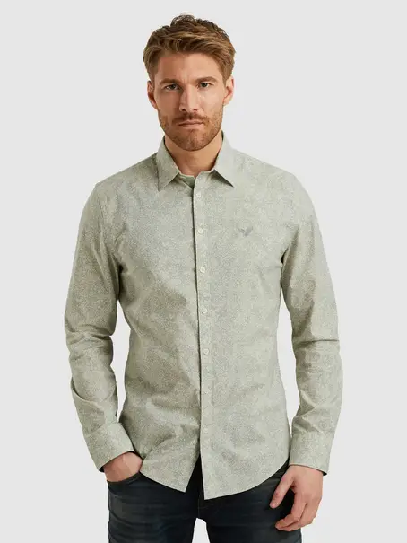 PME Legend LONG SLEEVE SHIRT Print on Ctn/Lyc