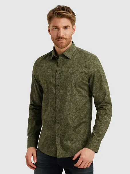 PME Legend LONG SLEEVE SHIRT Print on Ctn/Lyc