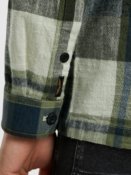 PME Legend Long Sleeve Shirt Slub Yarn Dyed C