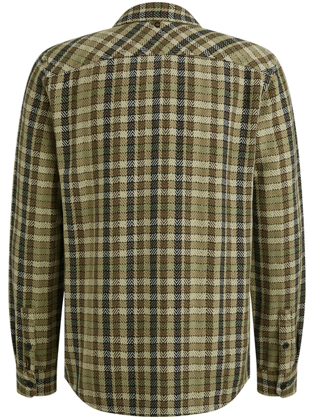PME Legend LONG SLEEVE SHIRT Small Herringbon