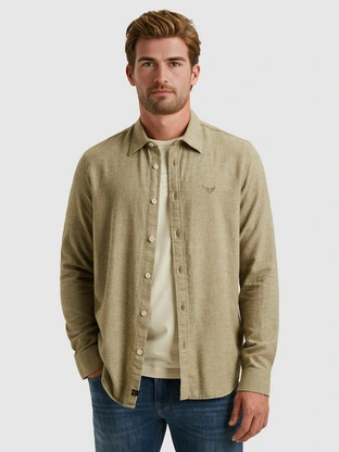 PME Legend LONG SLEEVE SHIRT YarnDyed Grindle