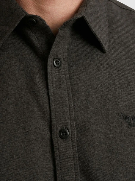 PME Legend LONG SLEEVE SHIRT YarnDyed Grindle
