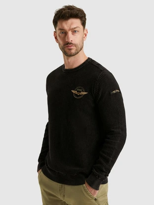 PME Legend R-neck cotton garment dye stone wa