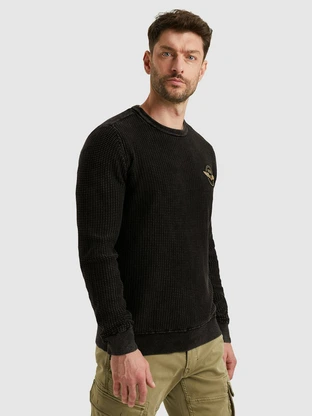 PME Legend R-neck cotton garment dye stone wa