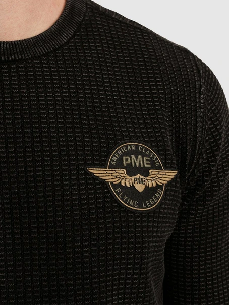PME Legend R-neck cotton garment dye stone wa
