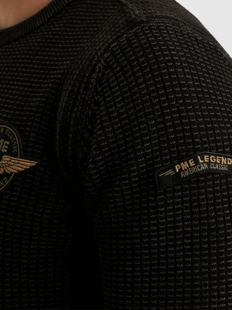 PME Legend R-neck cotton garment dye stone wa