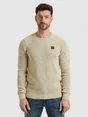 PME Legend R-neck cotton rib melee knit