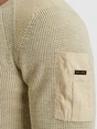 PME Legend R-neck cotton rib melee knit