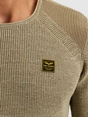 PME Legend R-neck cotton rib melee knit