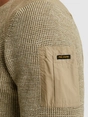 PME Legend R-neck cotton rib melee knit