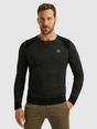 PME Legend R-neck cotton rib melee knit