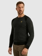 PME Legend R-neck cotton rib melee knit