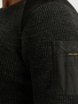 PME Legend R-neck cotton rib melee knit