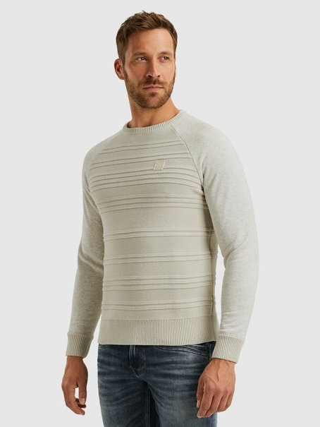 PME Legend R-neck knit sweat combination