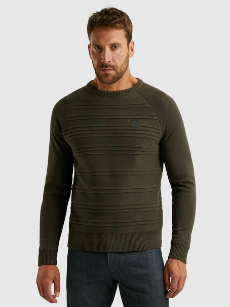 PME Legend R-neck knit sweat combination