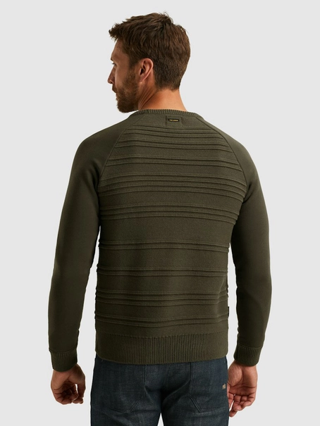 PME Legend R-neck knit sweat combination