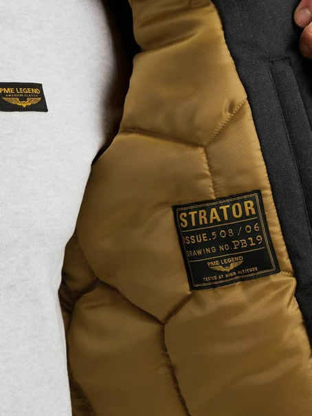 PME Legend Semi long jacket STRATOR Melange T
