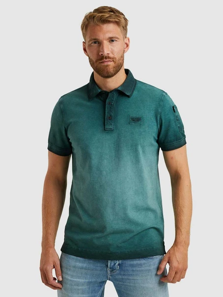 PME Legend Short sleeve polo cold dye pique