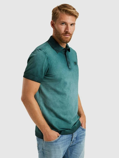 PME Legend Short sleeve polo cold dye pique