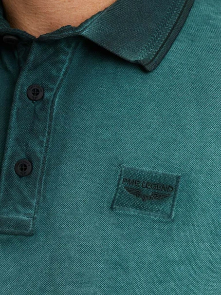 PME Legend Short sleeve polo cold dye pique