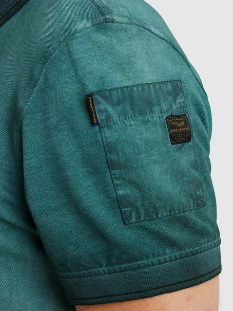 PME Legend Short sleeve polo cold dye pique