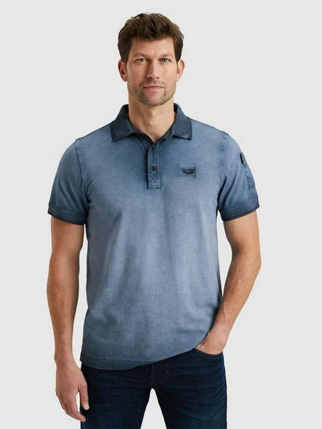 PME Legend Short sleeve polo cold dye pique